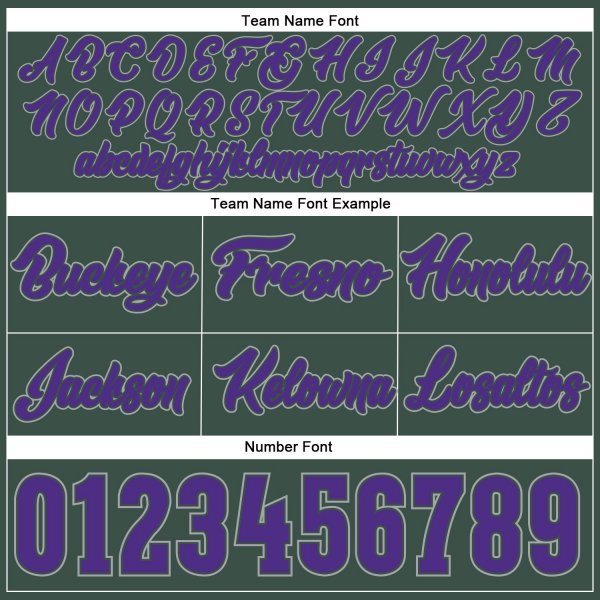 Custom Hunter Green Purple-Gray Authentic Throwback Basketball Shorts