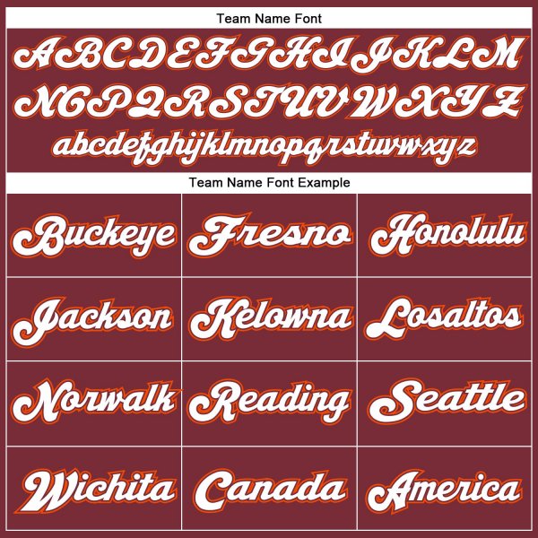 Custom Burgundy White-Orange Mesh Authentic Football Jersey