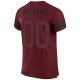 Custom Burgundy Burgundy-Black Mesh Authentic Football Jersey