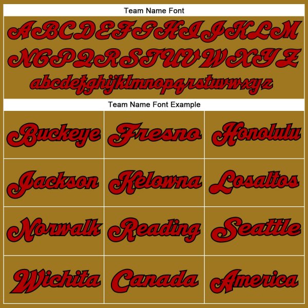 Custom Old Gold Red-Black Mesh Authentic Football Jersey