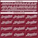 Custom Crimson Cream Pinstripe Gray-White Authentic Baseball Jersey