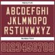 Custom Burgundy Burgundy-Cream Mesh Authentic Football Jersey