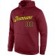 Custom Stitched Burgundy Navy-Gold Sports Pullover Sweatshirt Hoodie